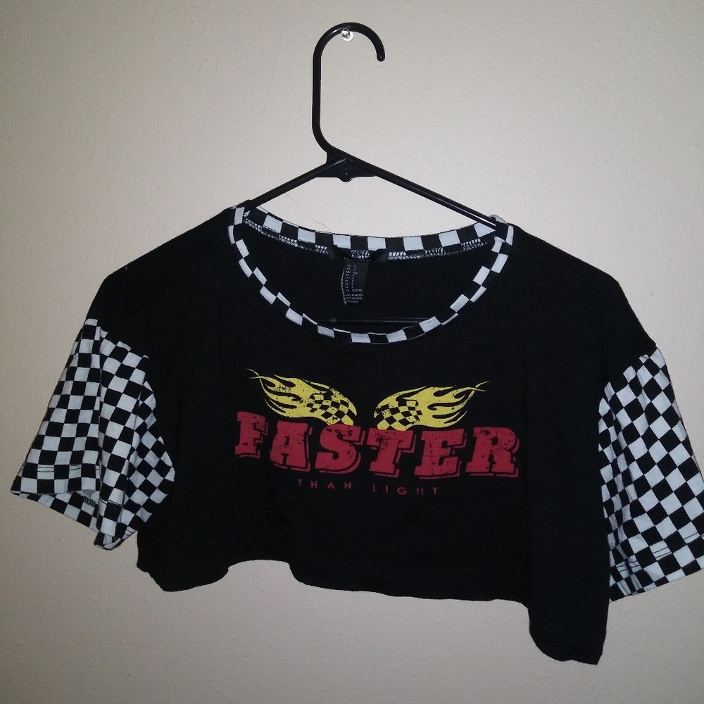 Forever21 "Faster" Crop Top